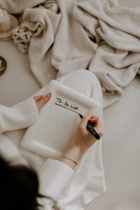 Woman with To Do List